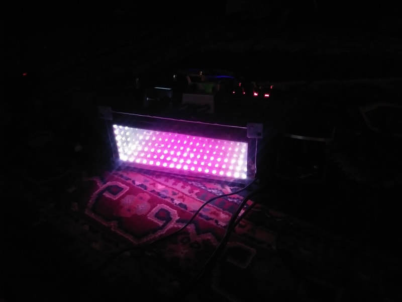 LED display for pedal board.